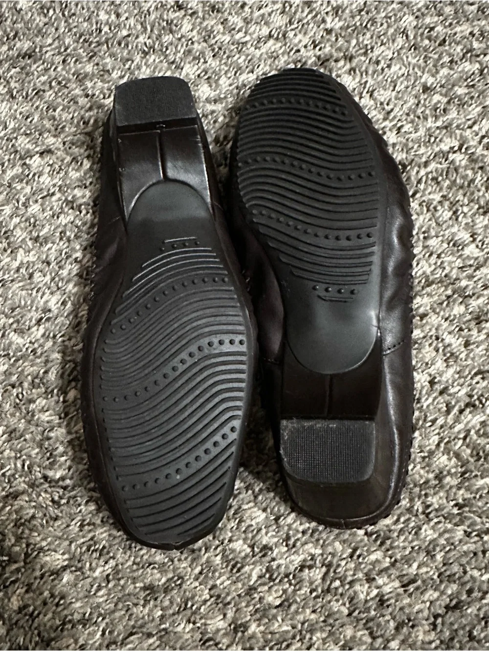Bass Brown Leather Slip-On Heeled Mule